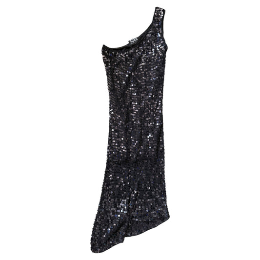 Vintage one shoulder sequin maxi dress. Size M/10-12