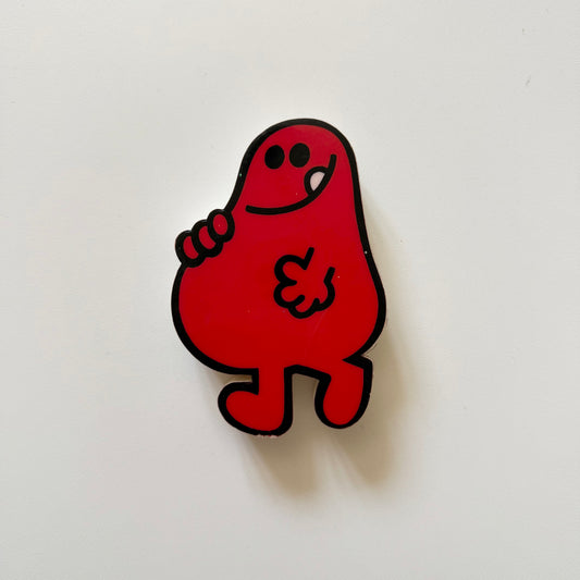Vintage play craft 1978 squeaky mr men toy