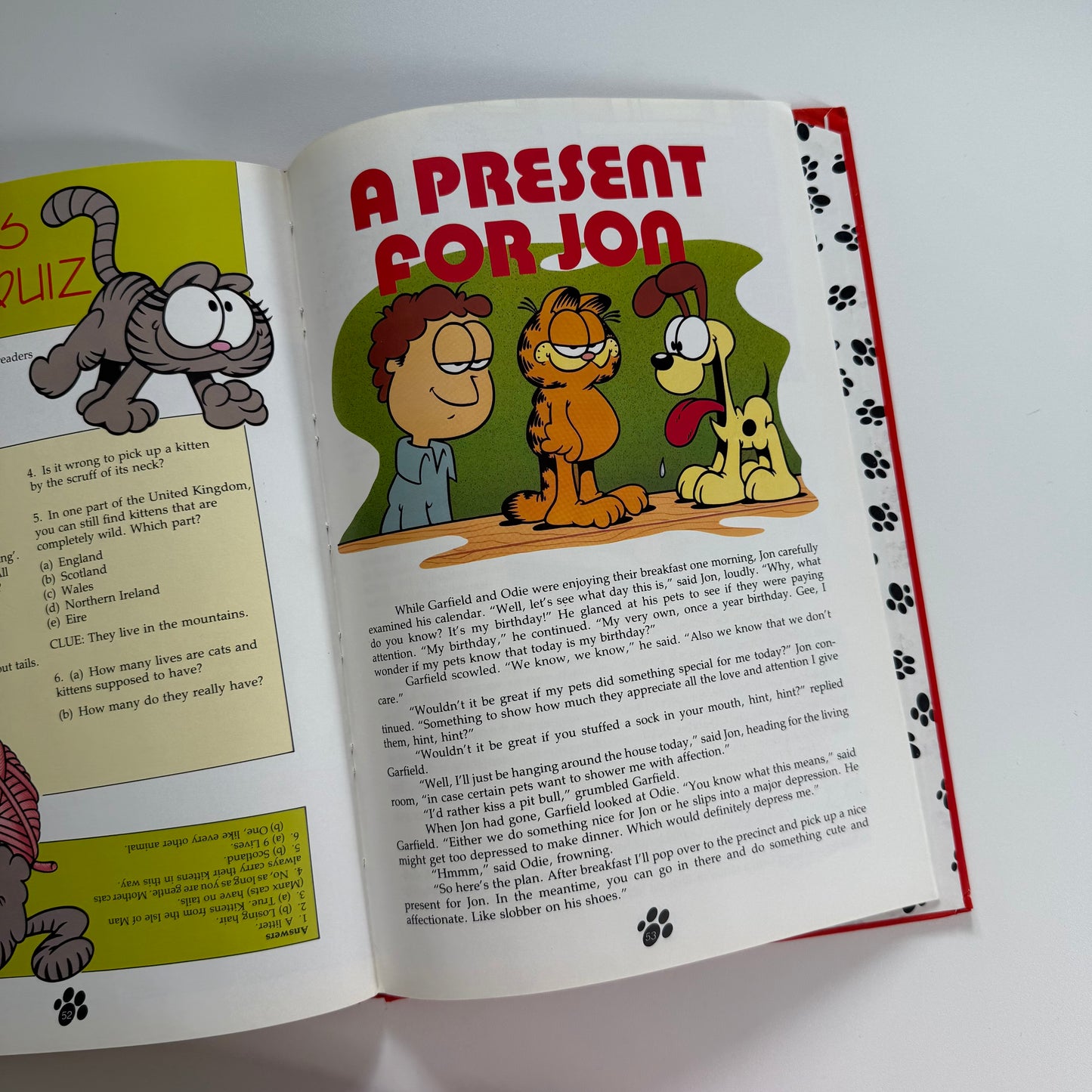 Vintage 1991 a4 Garfield annual