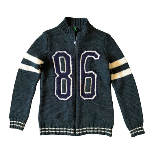 Vintage Benetton knitted jacket. Size XS ladies - actually teenage sizing