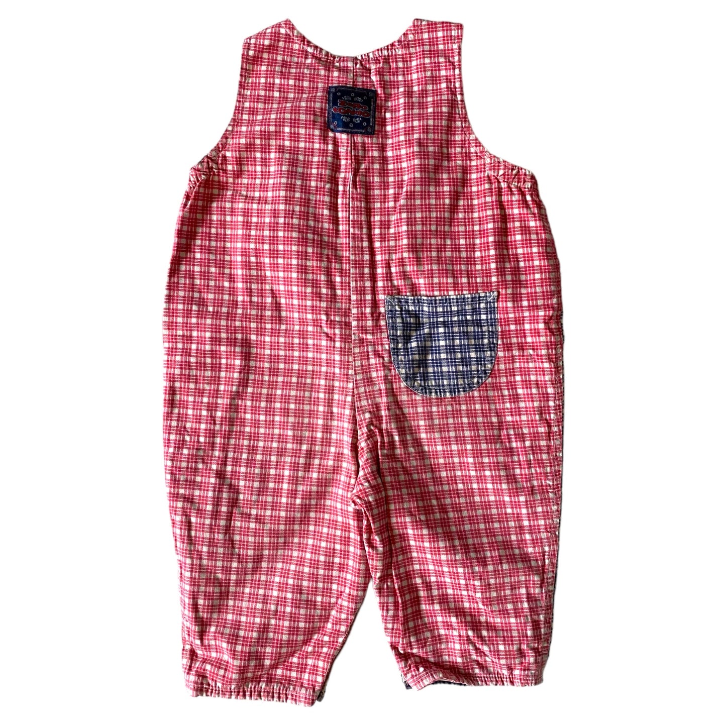 Vintage zerotondo check overalls / romper age 6-12 months