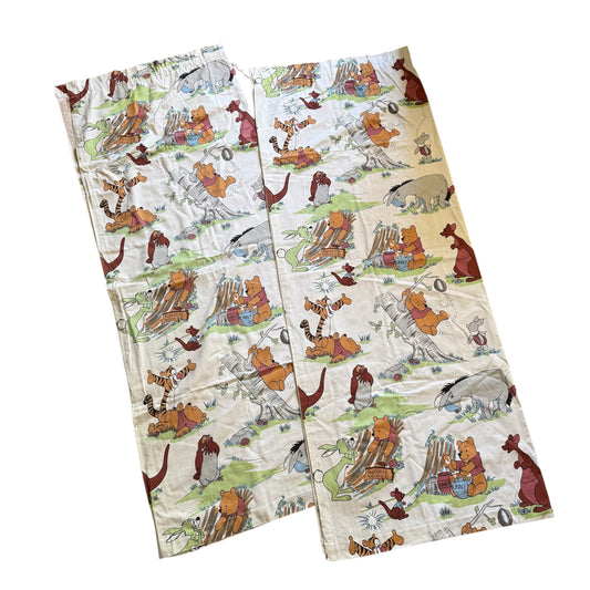 Vintage Winnie the Pooh curtains