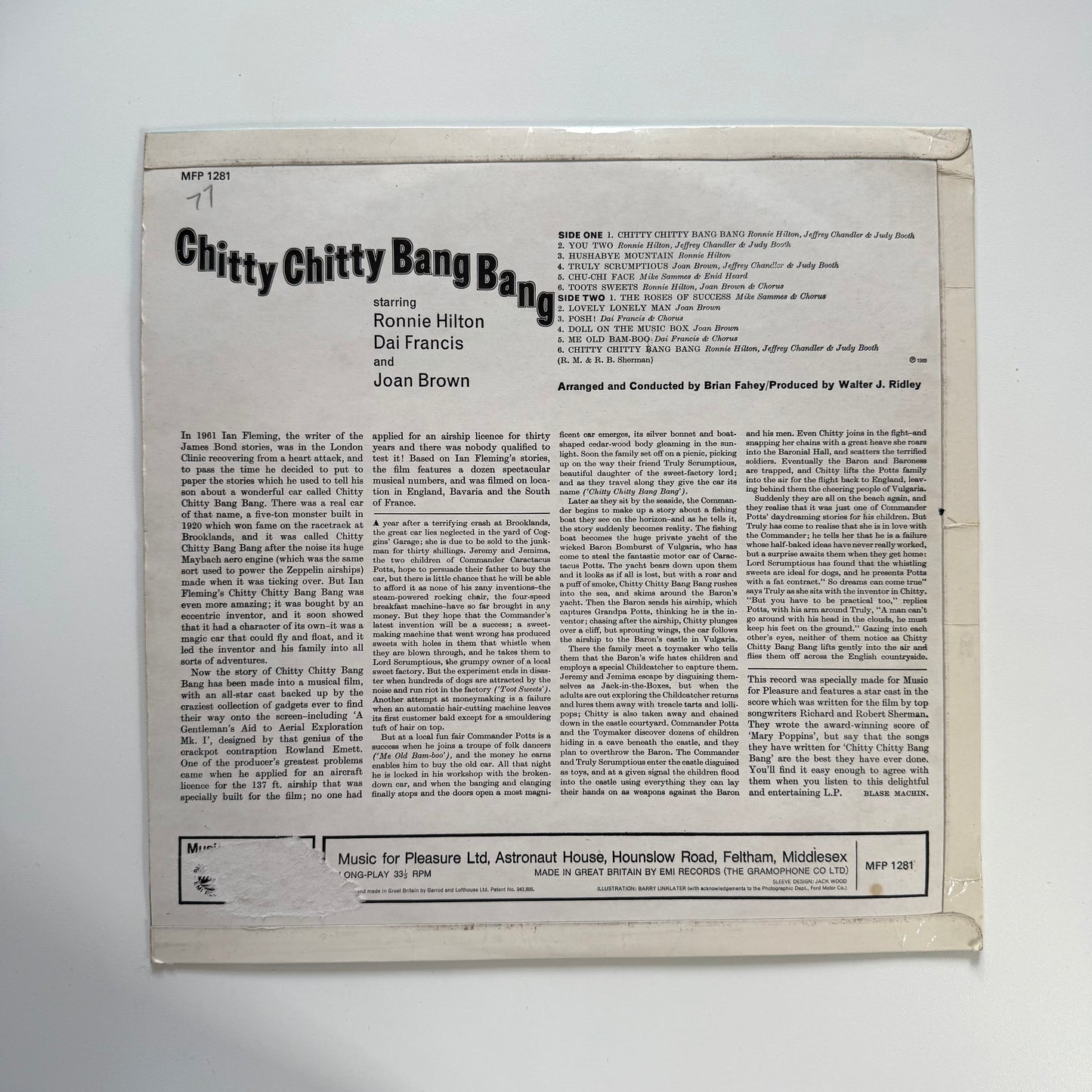 Vintage chitty chitty bang bang vinyl