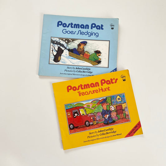 Set of two vintage 1982 + 1984 postman Pat books.