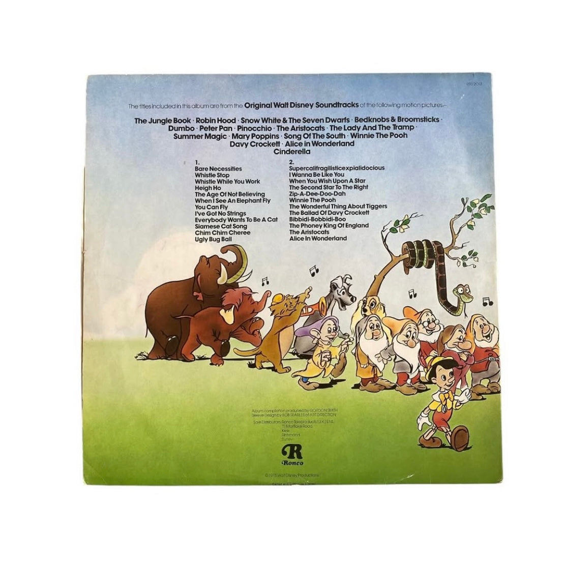 Vintage 1975 Walt Disney vinyl