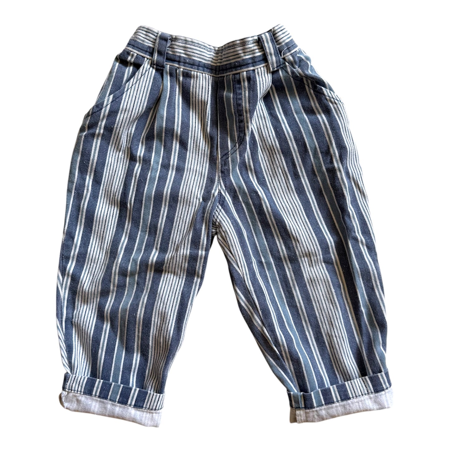 Vintage striped jeans. Size 18 months