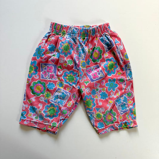 Vintage bright stars floral trousers. Size 18 months.