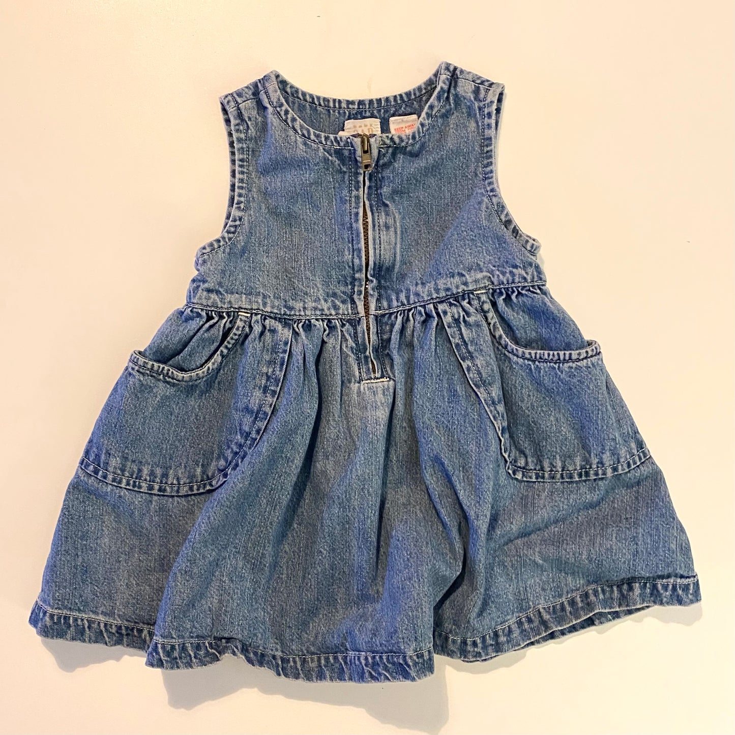 Baby gap denim zip up dress 6-12 months