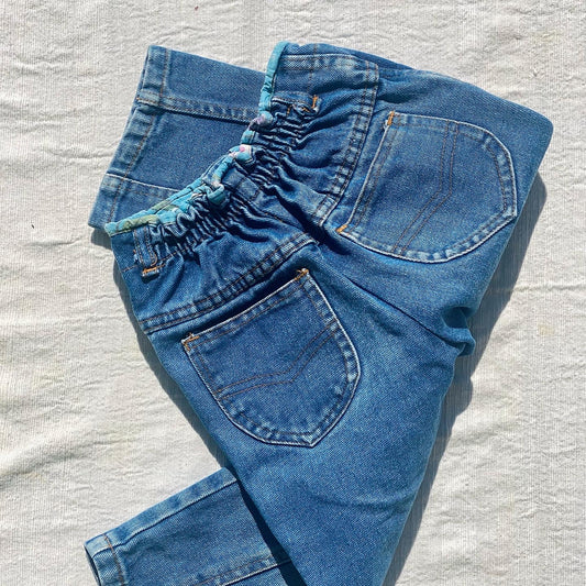 Vintage blue denim jeans 18m - 2 years