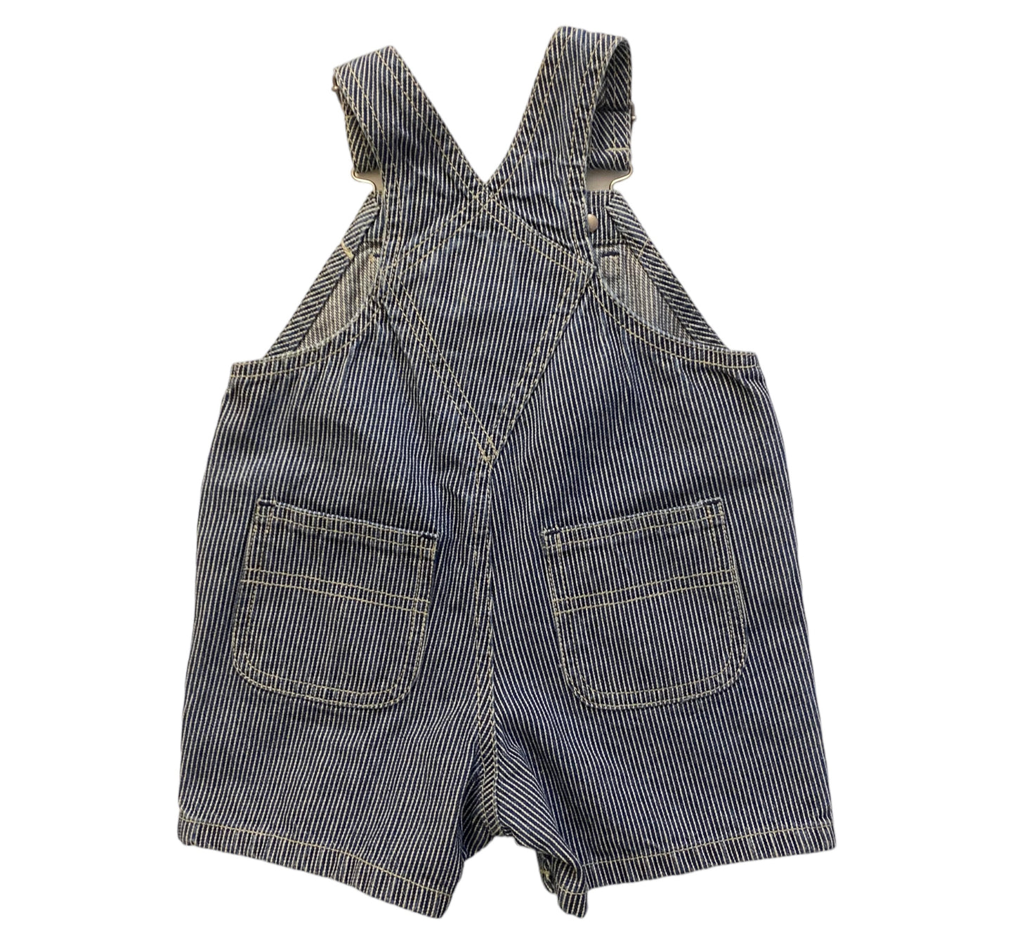 Baby gap old school shortalls with American flag 3-6 months