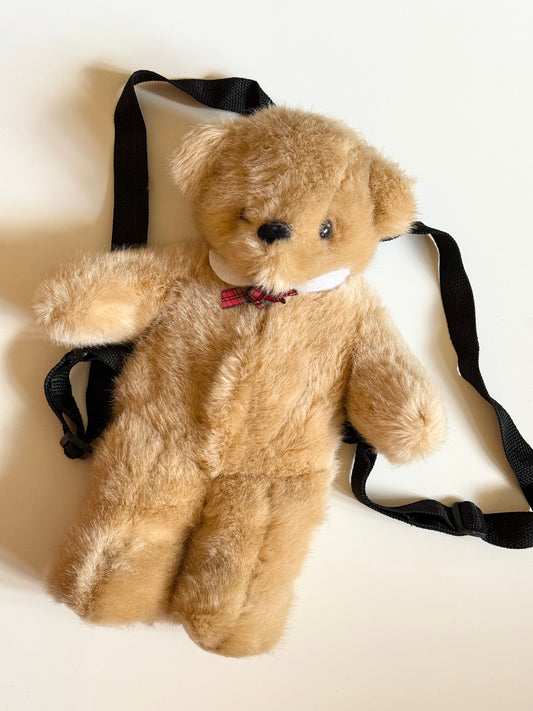Vintage Teddy plush rucksack