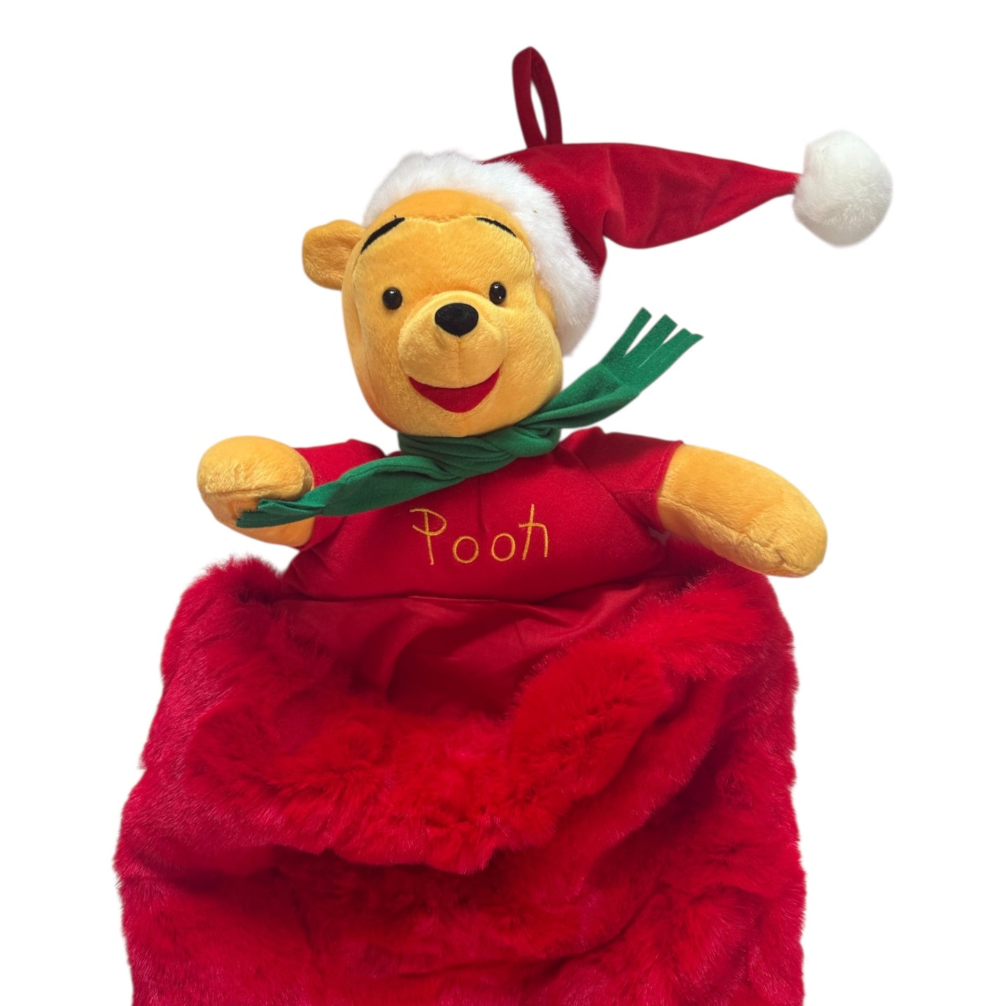 Vintage Winnie the Pooh Christmas sack/ stocking.