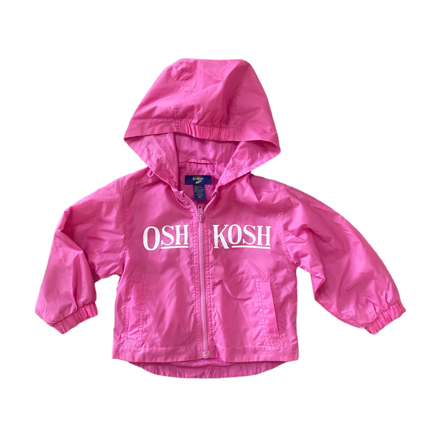 Oshkosh pink windbreaker lightweight coat age 18M - 2years