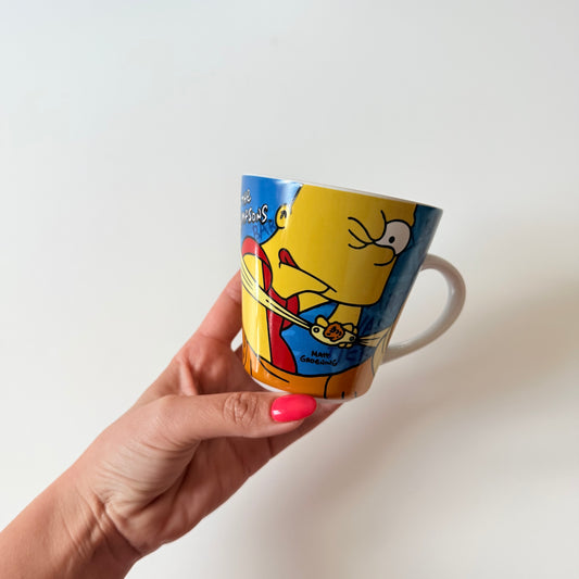 Vintage 2002 simpsons ceramic mug