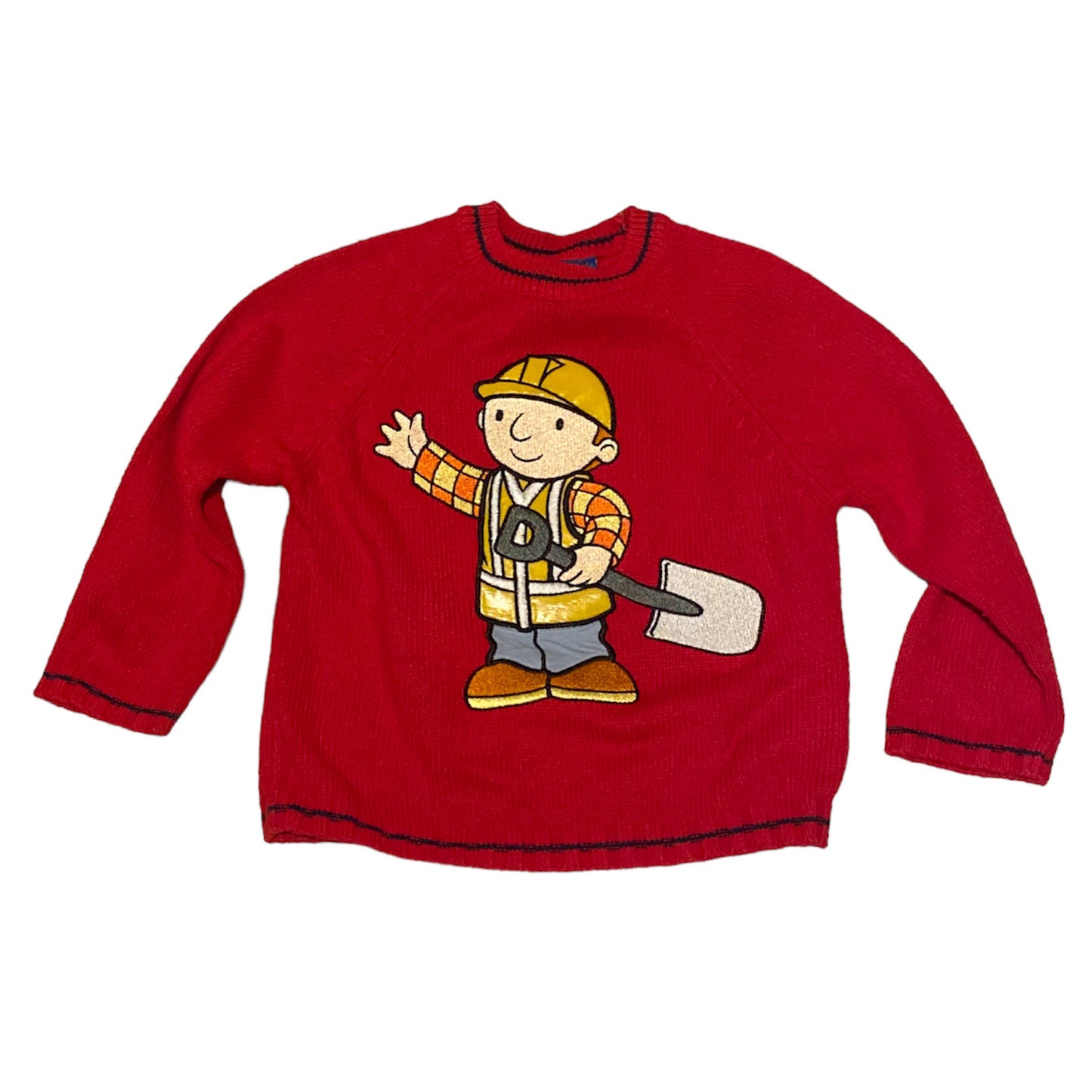 Bob the builder knitted jumper / 18-24 months