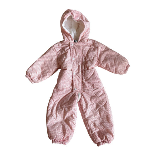 Vintage Selena check print snow suit. Size 18 months.