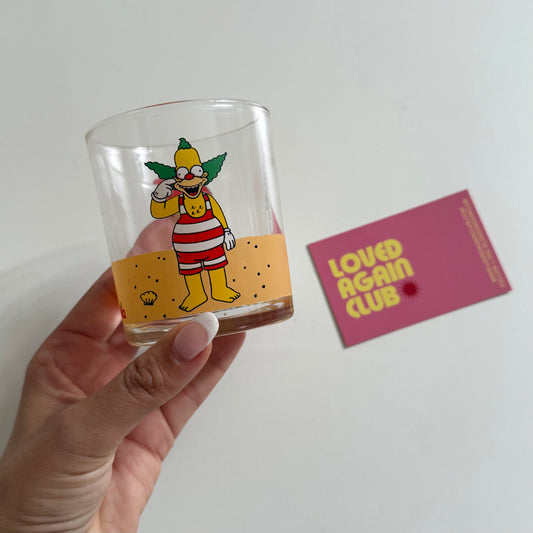 Vintage 2000 Nutella simpsons nutella glass