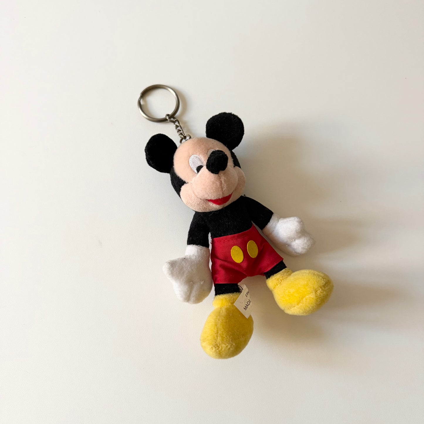 Vintage Mickey Mouse plush keyring