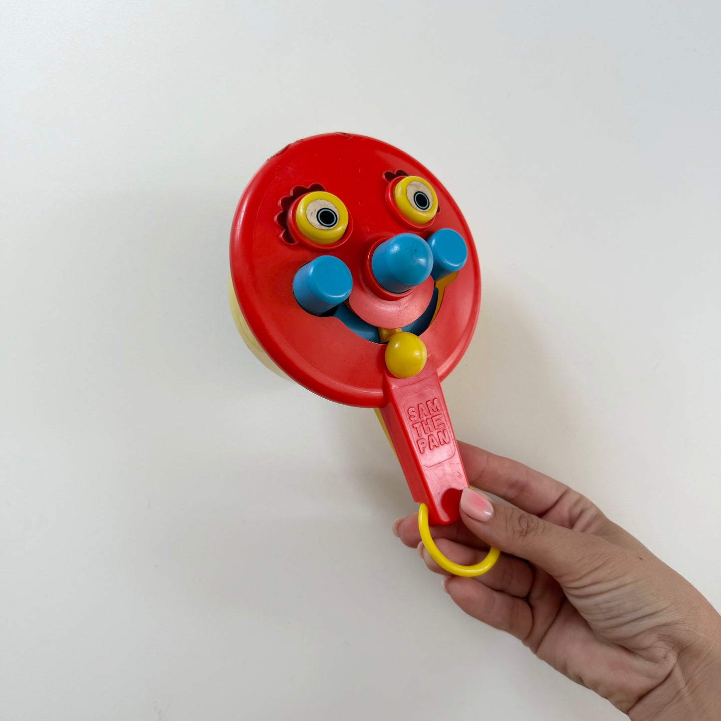 Vintage Sam the pan toy. Condition as shown