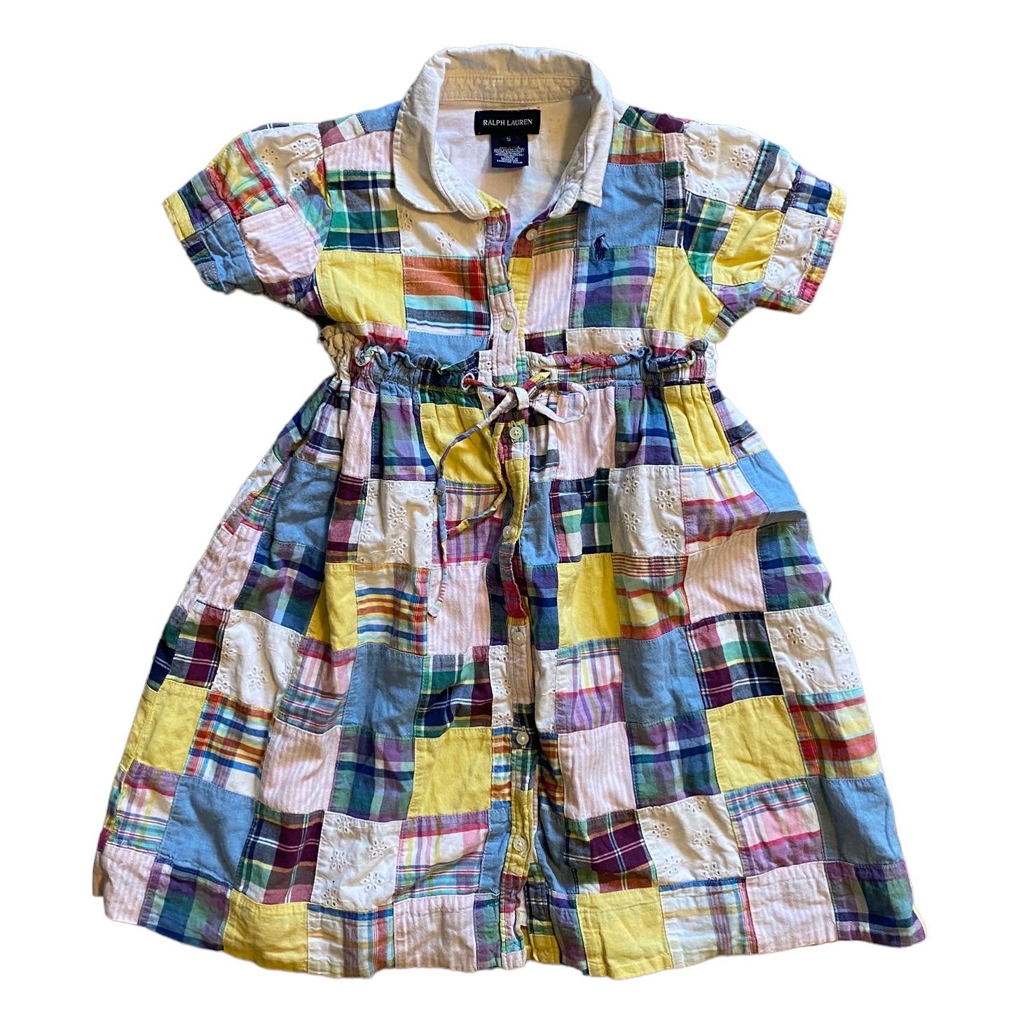 Vintage Ralph Lauren patchwork dress age 4 years