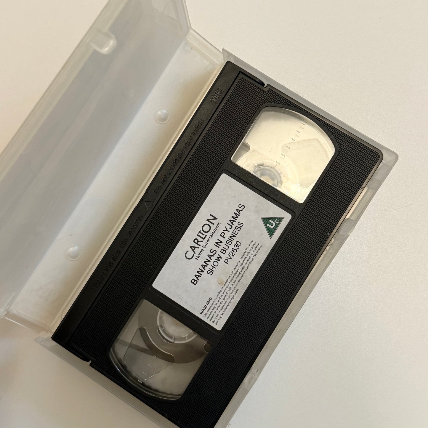 Vintage 1994 banana in pyjamas vhs tape