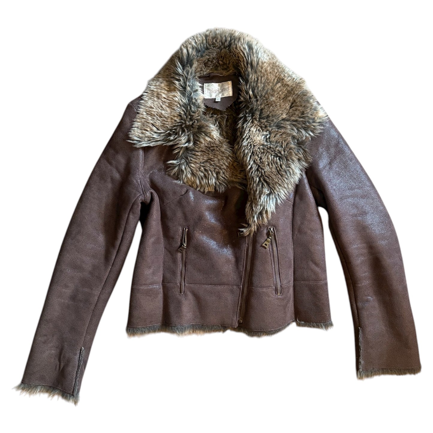Vintage Lakeland Y2K dark brown jacket. Size 10