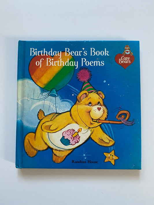 Vintage 1983 Care Bears birthday poems book.