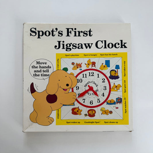 Vintage 1988 Eric hill spot the dog clock puzzle