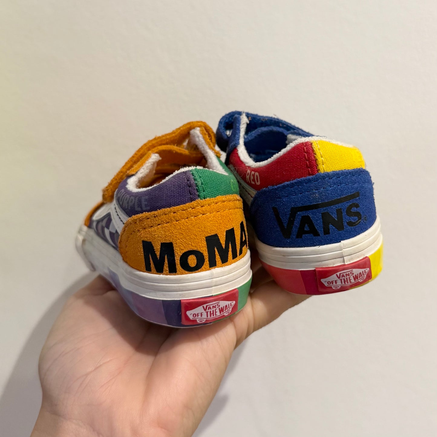Colour block moma vans trainers. UK 5