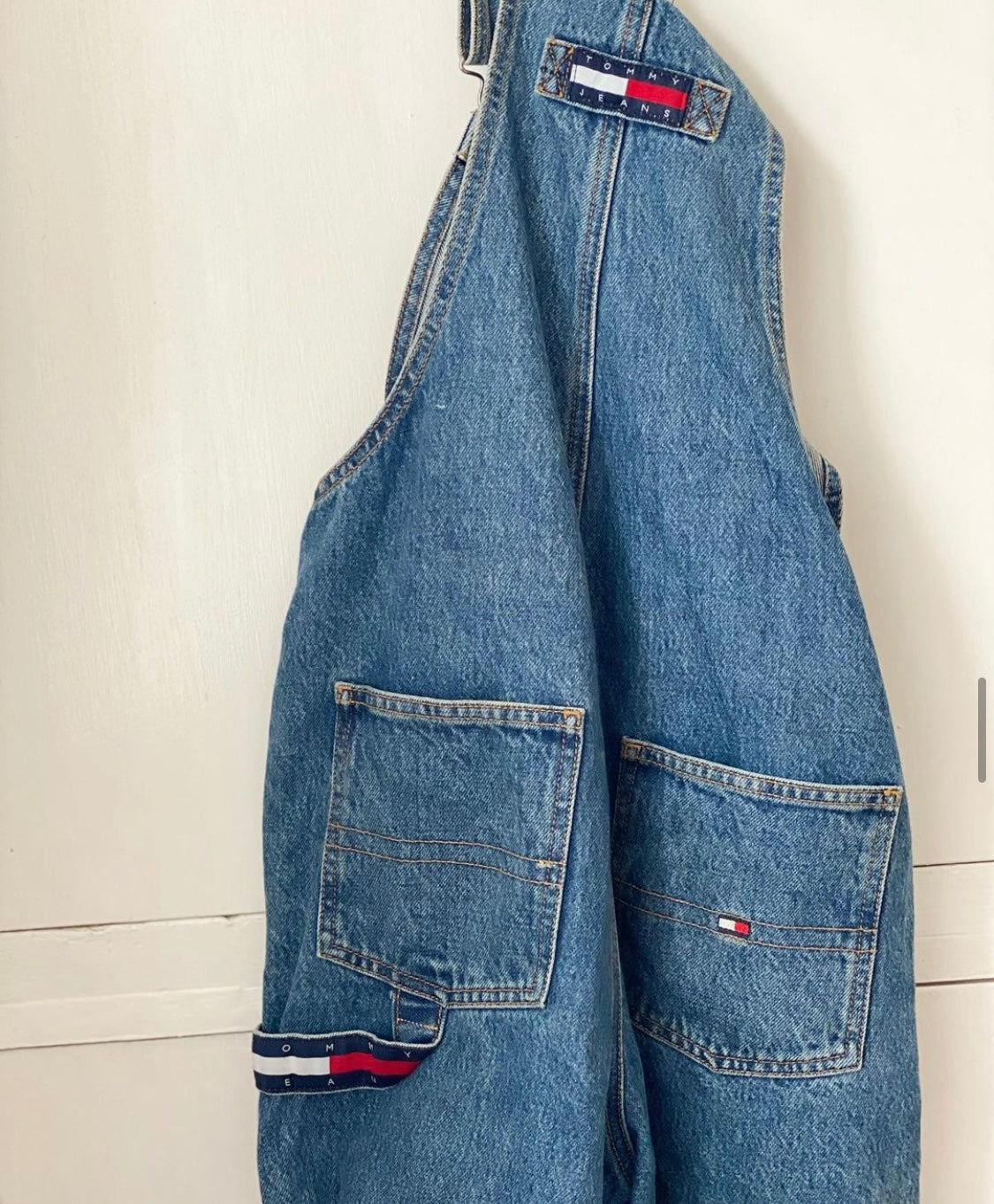 Vintage 90s Tommy Hilfiger denim dungarees 12 years