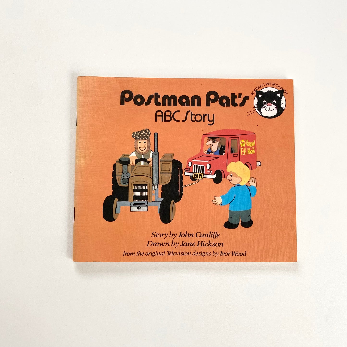 Vintage 1986 postman Pat ABC book.