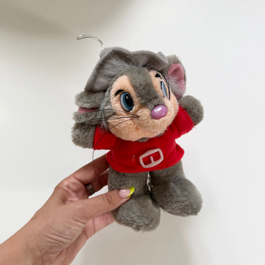 Vintage 1991 Fievel soft plush mouse from ‘an American Tail’