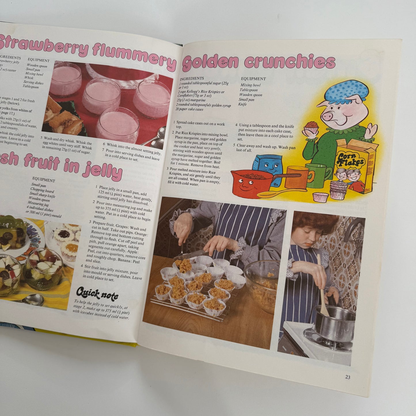 Vintage 1979 ladybird a4 cook book.