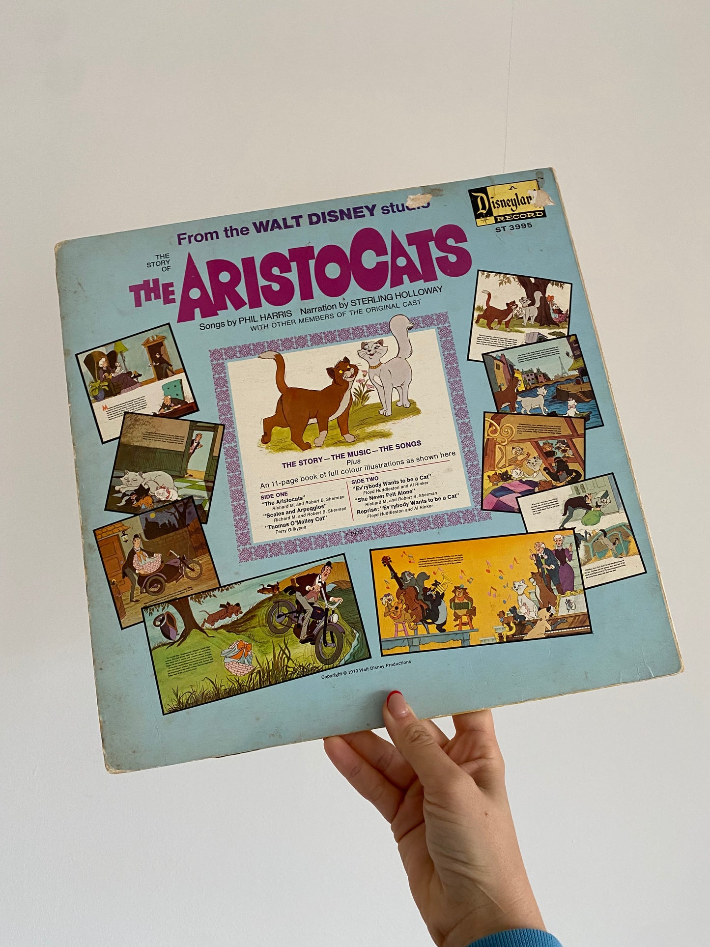 Wowza! Vintage 1970s Aristocats vinyl. ( these make great prints!!!) doesn’t include story.