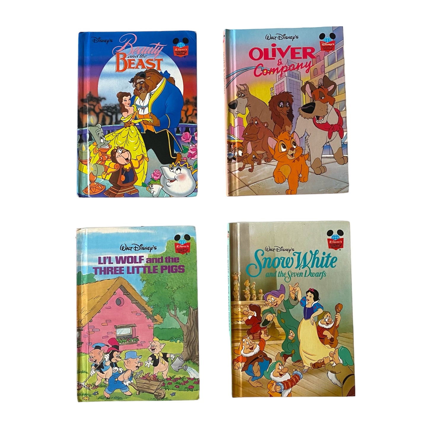 Set of 4 vintage Disney books
