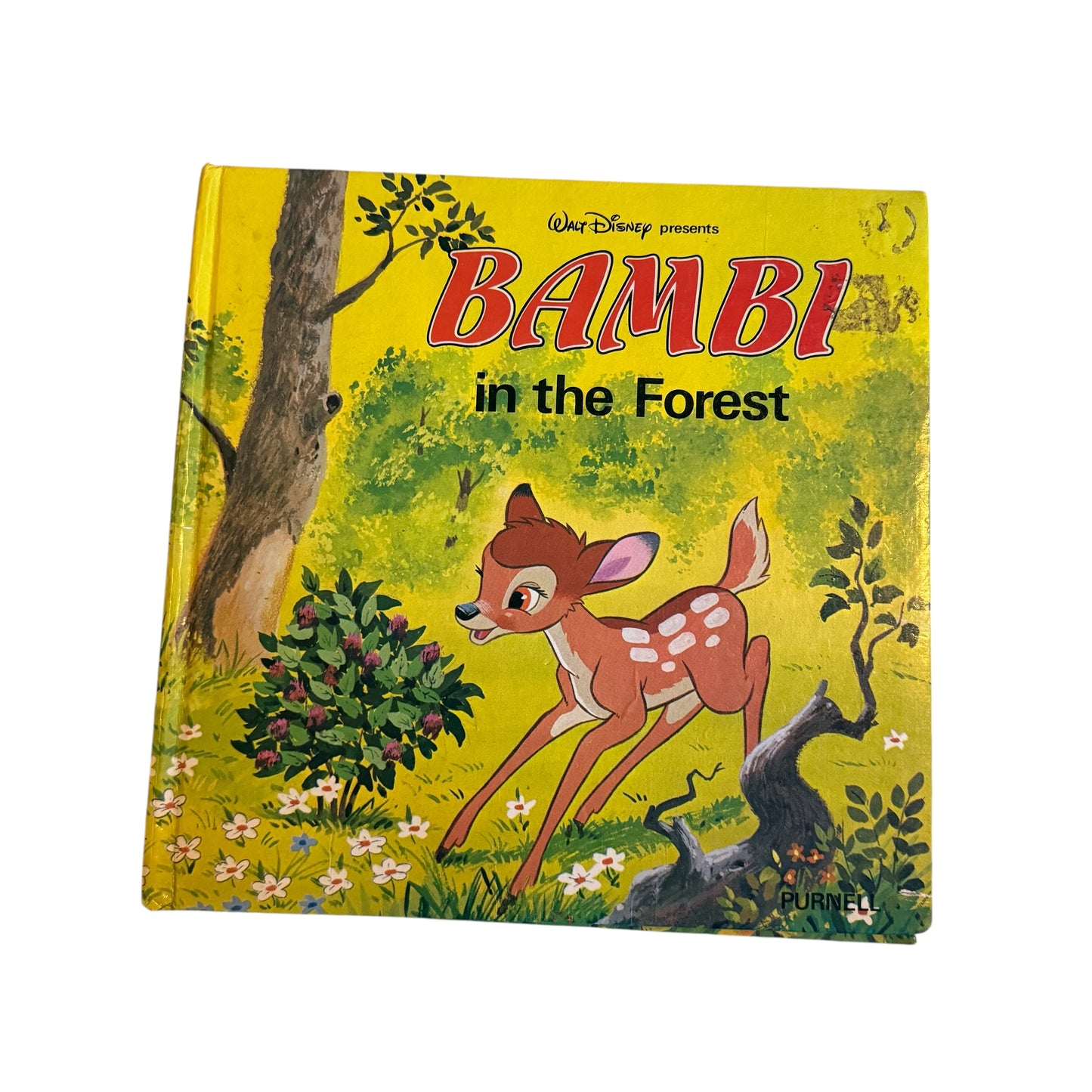 Vintage 1980 hardback Disney bambi book