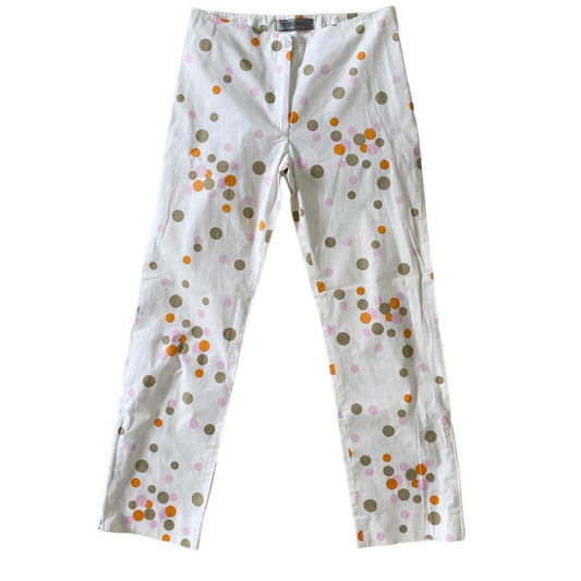 Rare 90’s vintage SPORTMAX straight leg high waist spotty trousers / size 8