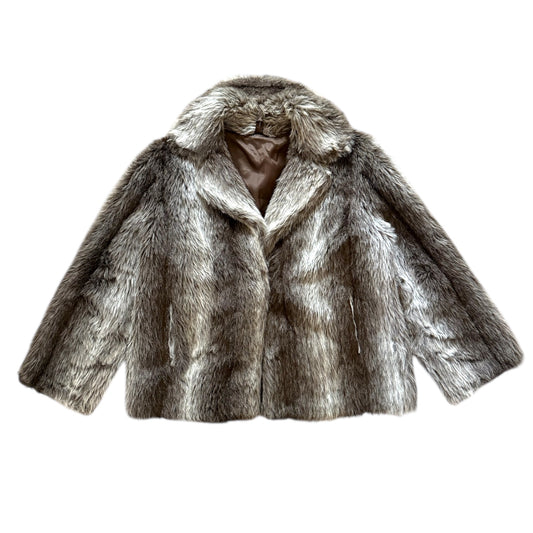 Vintage faux fur jacket. Size approx 8-10