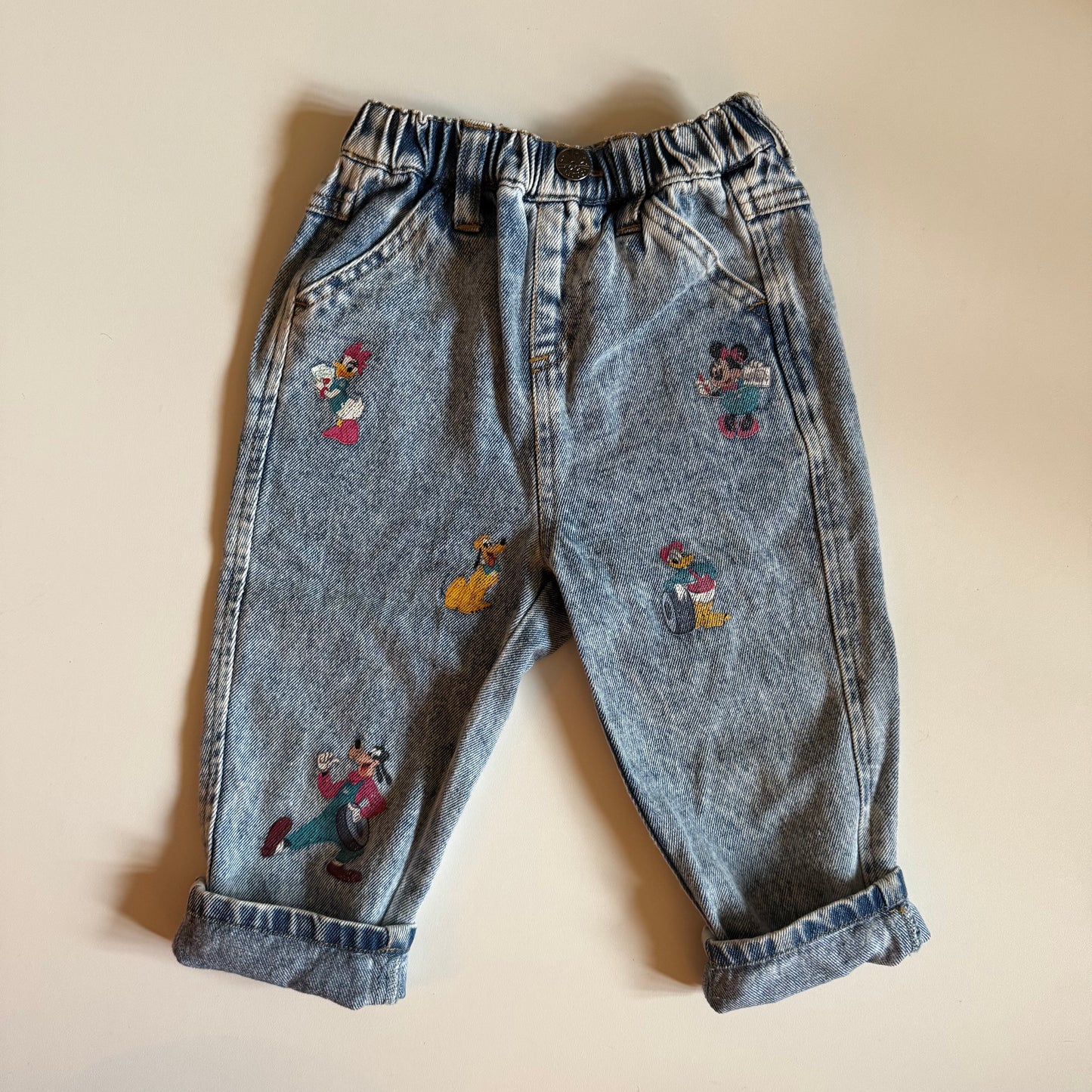 Vintage Disney jeans. Size approx 12-18 months