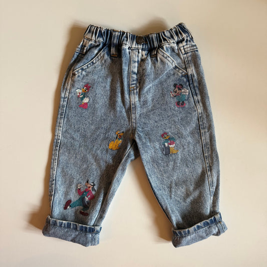 Vintage Disney jeans. Size approx 12-18 months