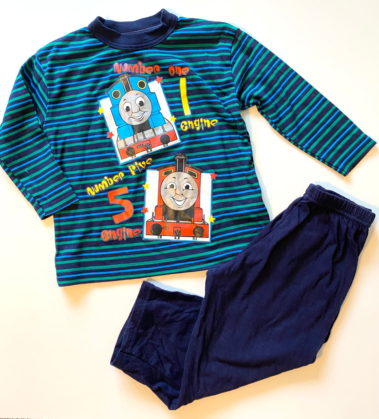 Vintage mothercare Thomas the tank engine pyjama set. Size 2-3 years