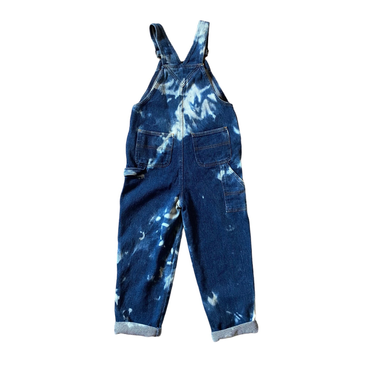 Vintage mothercare reworked acid wash dungarees. Age 6-7 years