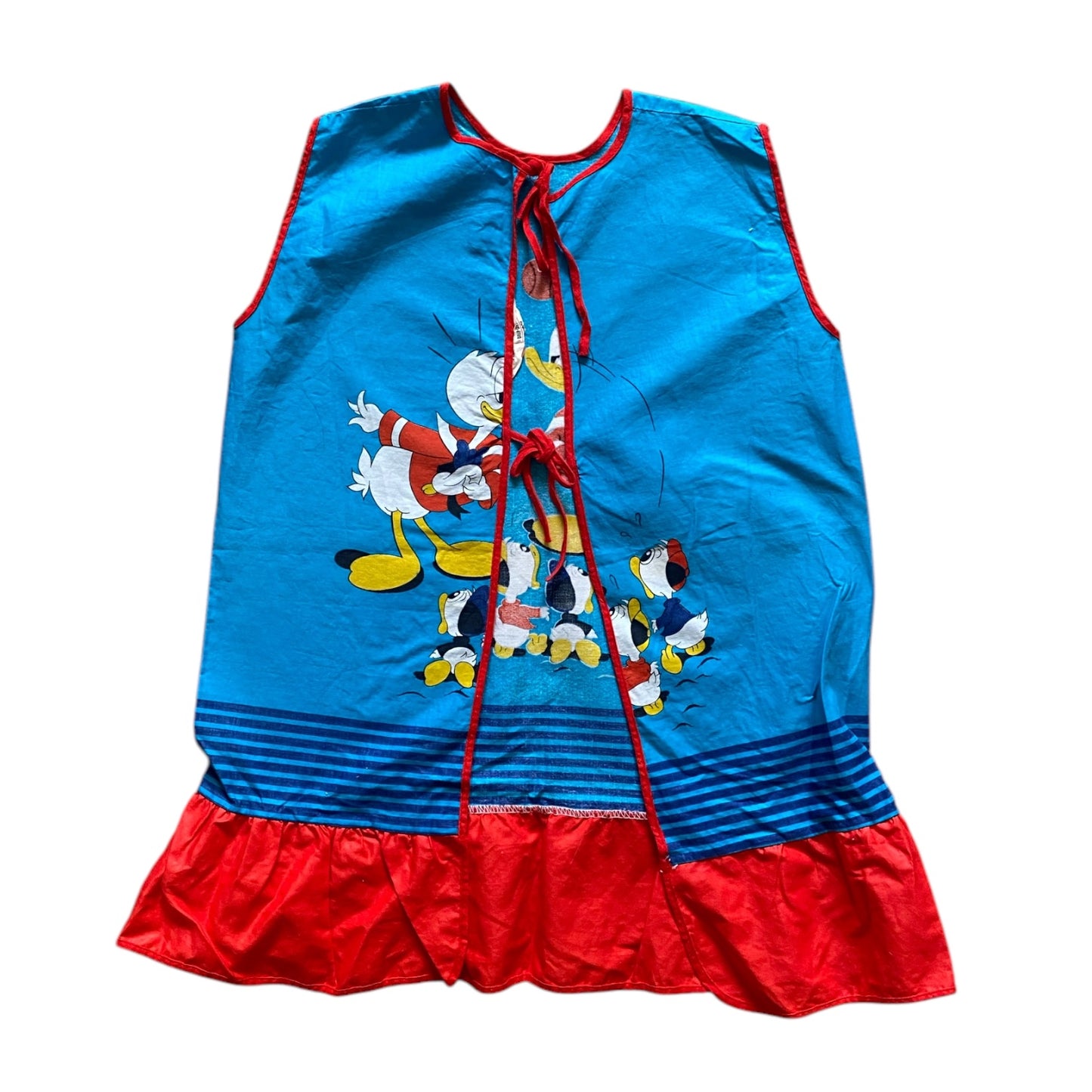 Vintage Donald Duck cotton apron. Size 2-3 years