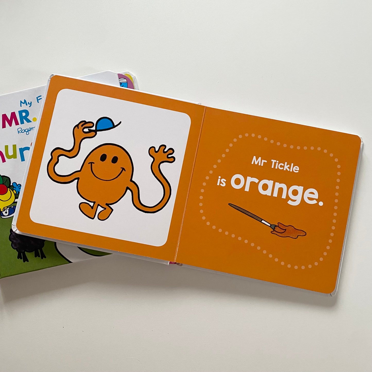 Set of two 2016/2017 mr men toddler books.