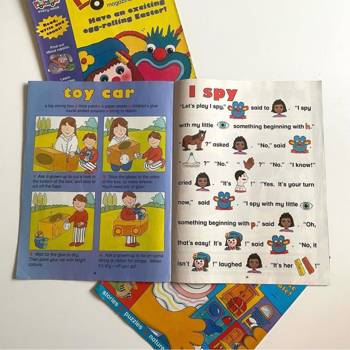 Set of 3 vintage 1993 Playdays magazines. Great vintage condition no drawings.