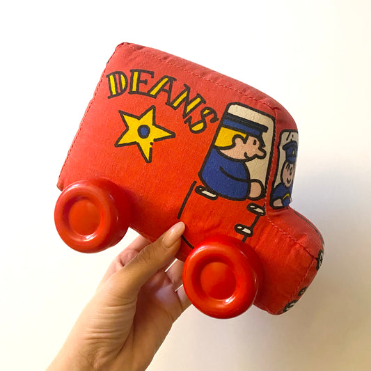 Vintage 1986 soft toy car