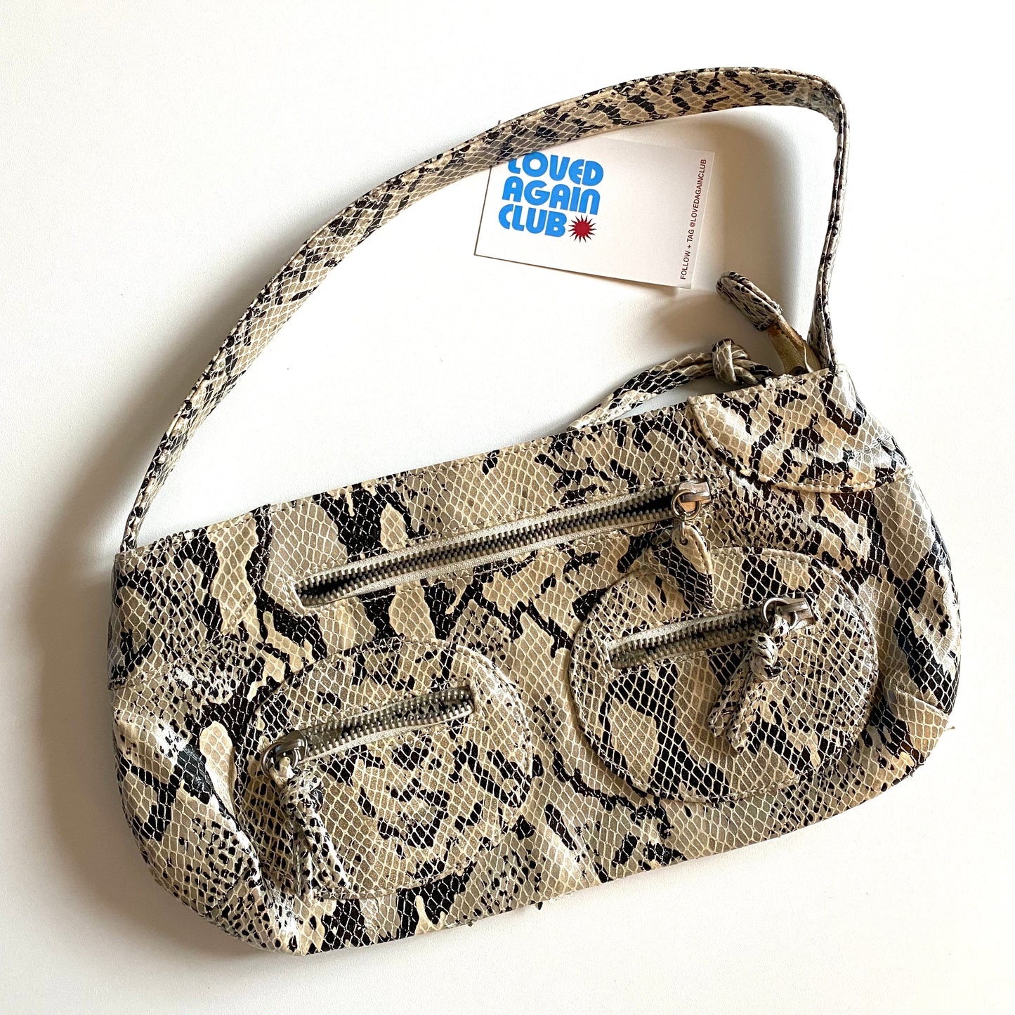 Staple Faux leather leopard print shoulder bag