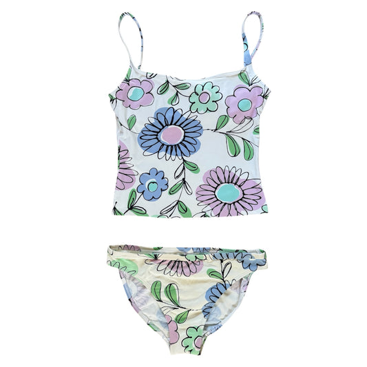 Vintage 1990’s floral tankini bikini set. Size 12 more of a size 8-10.

Such a lovely print for holiday! ✨
