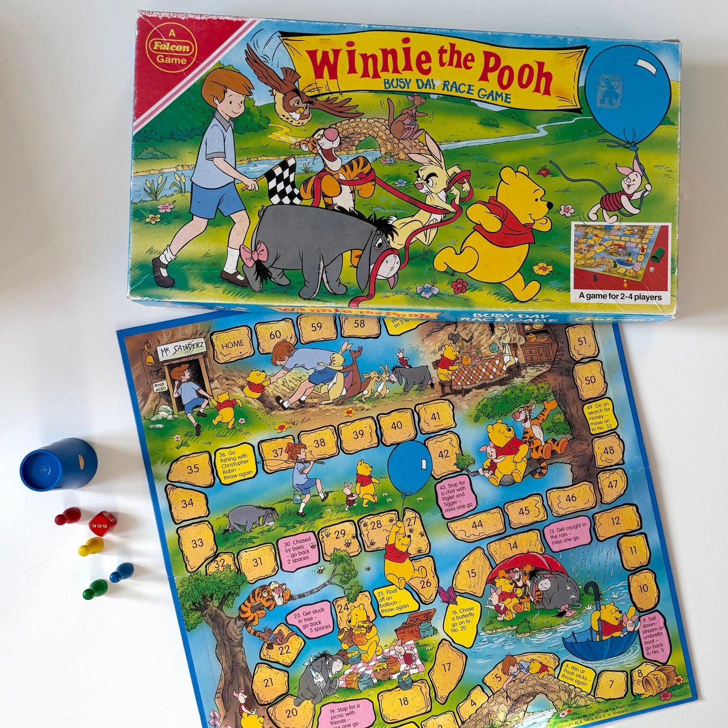 Vintage Winnie the Pooh race game