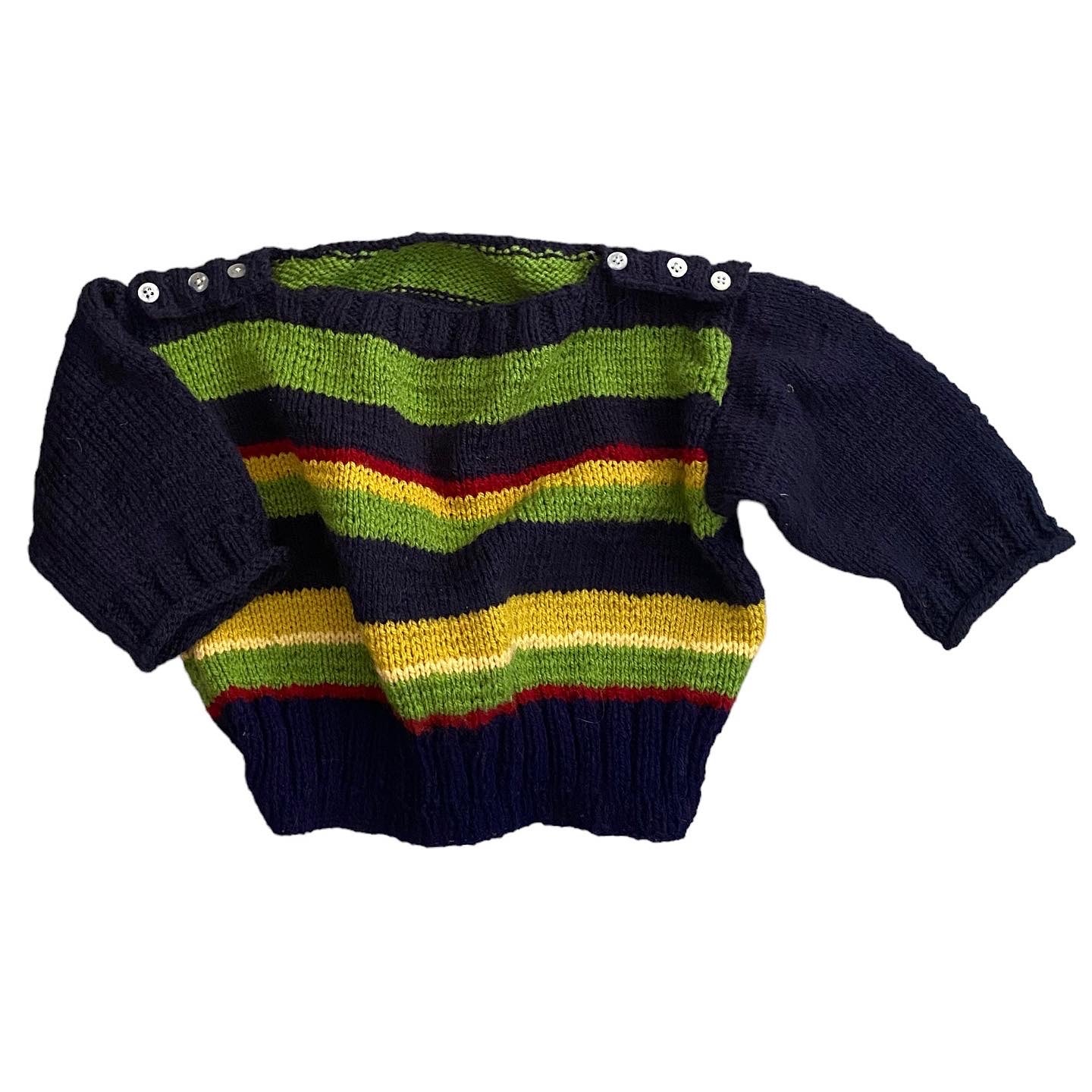 Vintage striped knitted jumper age 6 months